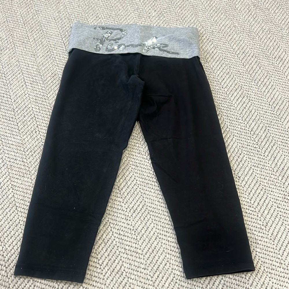 Rare Y2K Victoria’s Secret PINK yoga capris foldable waist
